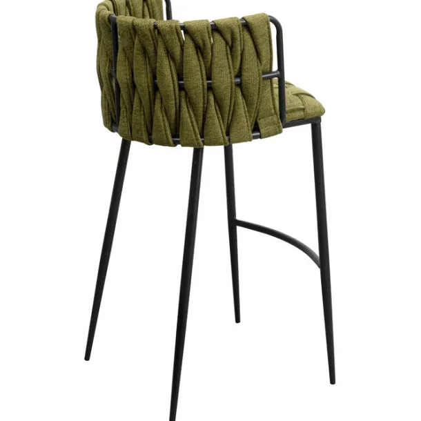bar_chair_saluti_dark_gre_4.webp Online KARE Design Bar Chair Saluti Dark Green 77cm