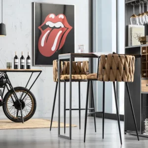 Hot KARE Design Bar Stool Cheerio Yellow