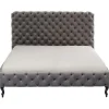 Discount KARE Design Bed Desire High Silver Grey 180x200 cm