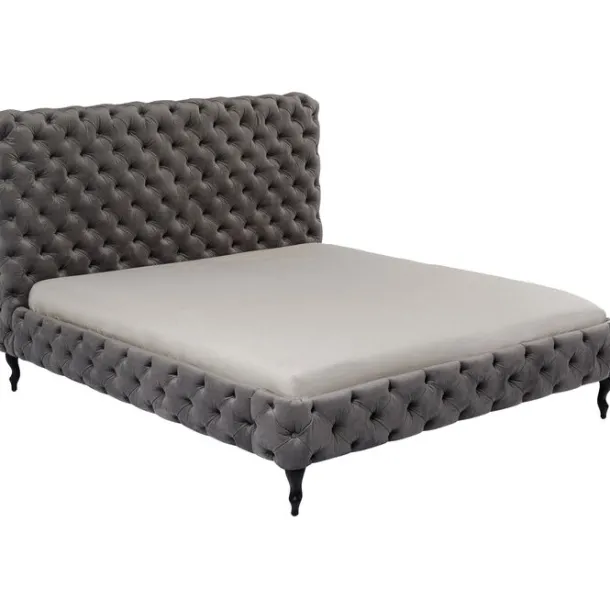 bed_desire_high_silver_gr_2.webp Discount KARE Design Bed Desire High Silver Grey 180x200 cm