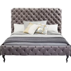 Clearance KARE Design Bed Desire High Silver Grey 160x200 cm