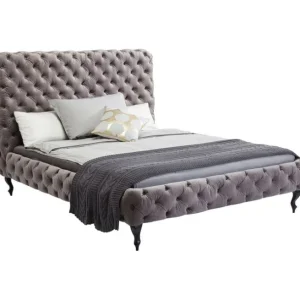 Clearance KARE Design Bed Desire High Silver Grey 160x200 cm