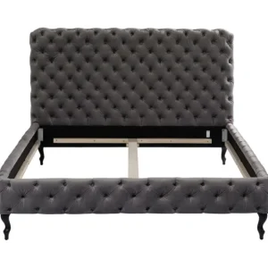 Clearance KARE Design Bed Desire High Silver Grey 160x200 cm