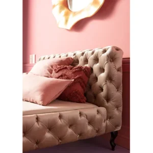 Online KARE Design Bed Desire Velvet Ecru 160x200cm