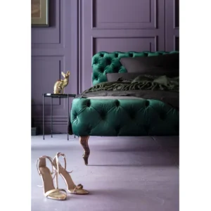 Hot KARE Design Bed Desire Velvet Green 180x200cm