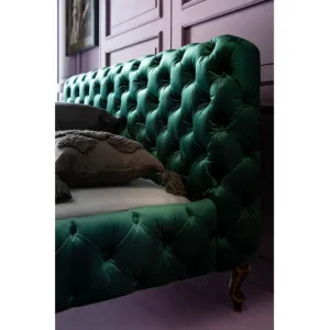 Online KARE Design Bed Desire Velvet Green 160x200cm