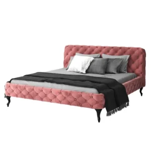 Fashion KARE Design Bed Desire Velvet Mauve 160x200cm