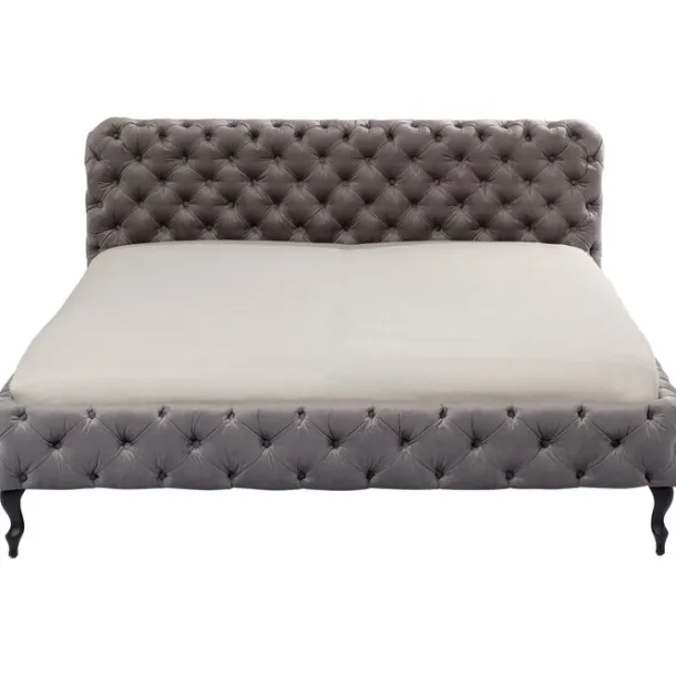 bed_desire_velvet_silver__0.webp Online KARE Design Bed Desire Velvet Silver Grey 200x200cm