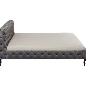 Online KARE Design Bed Desire Velvet Silver Grey 200x200cm