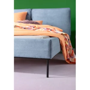 Online KARE Design Bed East Side Cord Blue 180x200cm