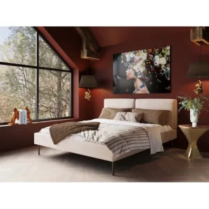 Online KARE Design Bed East Side Cord Creme 160x200cm