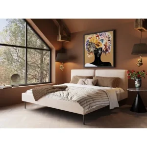 Online KARE Design Bed East Side Cord Creme 180x200cm
