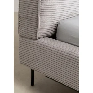 Fashion KARE Design Bed East Side Cord Grey180x200cm