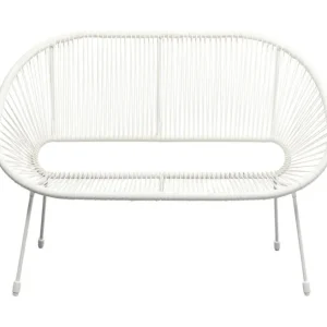 Outlet KARE Design Bench Acapulco Mono White