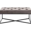 Hot KARE Design Bench Crossover Grey Black 90x40cm
