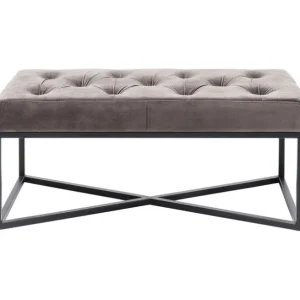 Hot KARE Design Bench Crossover Grey Black 90x40cm