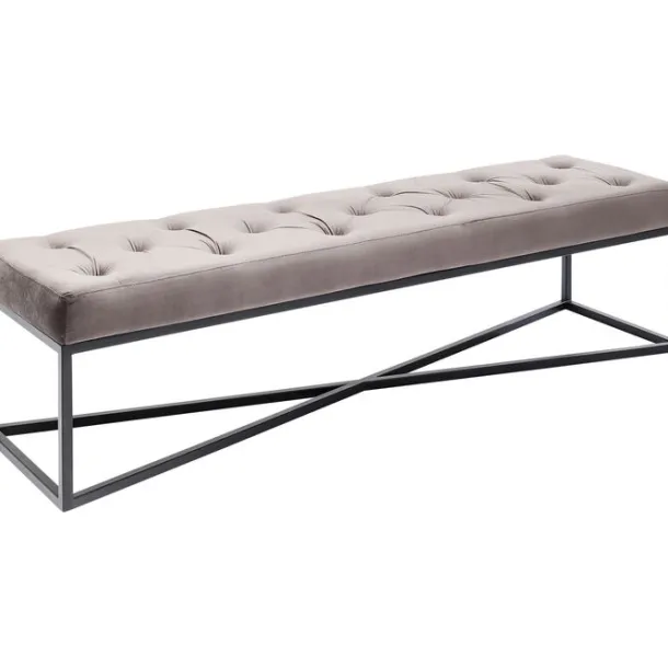 bench_crossover_grey_blac_1-1.webp Sale KARE Design Bench Crossover Grey Black 150x40cm