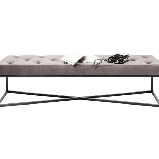 bench_crossover_grey_blac_3-1.webp Sale KARE Design Bench Crossover Grey Black 150x40cm