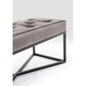 Hot KARE Design Bench Crossover Grey Black 90x40cm