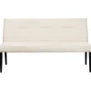 Fashion KARE Design Bench Ledro Cord Creme 165cm