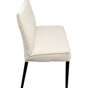 Fashion KARE Design Bench Ledro Cord Creme 165cm