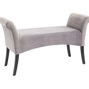 Best KARE Design Bench Motley Velvet Silvergrey