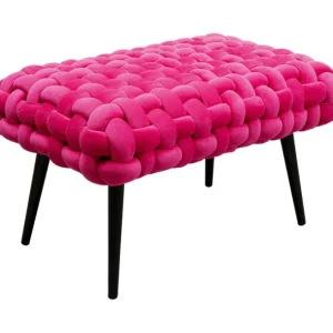 Sale KARE Design Bench Weave Pink 66cm