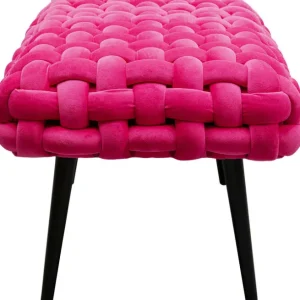 Sale KARE Design Bench Weave Pink 66cm