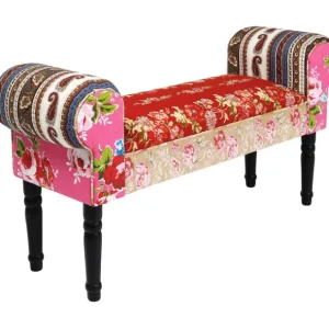 New KARE Design Bench Wing Patchwork Red