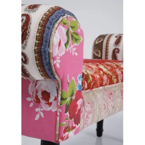 New KARE Design Bench Wing Patchwork Red