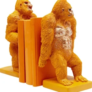 Hot KARE Design Bookend Gorilla Orange (2/Set)