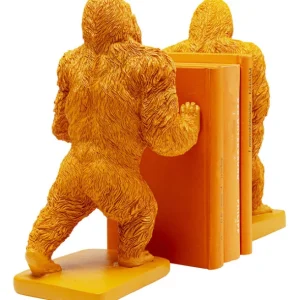 Hot KARE Design Bookend Gorilla Orange (2/Set)