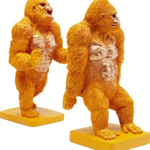 Hot KARE Design Bookend Gorilla Orange (2/Set)
