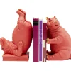 Clearance KARE Design Bookend Hippo Pink (2/Set)