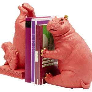 Clearance KARE Design Bookend Hippo Pink (2/Set)
