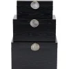 Online KARE Design Box Nifty Black (3/Set)