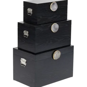 Online KARE Design Box Nifty Black (3/Set)