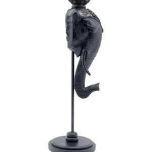 Clearance KARE Design Candle Holder Elephant Head Black 49cm