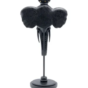 Clearance KARE Design Candle Holder Elephant Head Black 49cm