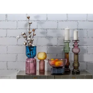 Discount KARE Design Candle Holder Marvelous Duo Purple Grey 49