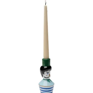 Clearance KARE Design Candle Holder Monsieur Mustache 16cm