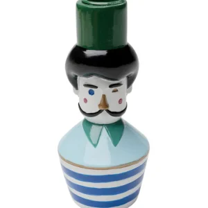 Clearance KARE Design Candle Holder Monsieur Mustache 16cm