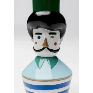 Clearance KARE Design Candle Holder Monsieur Mustache 16cm