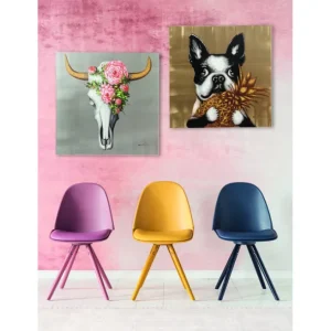 Sale KARE Design Canvas Picture Dog with Pineapple 80x80cm