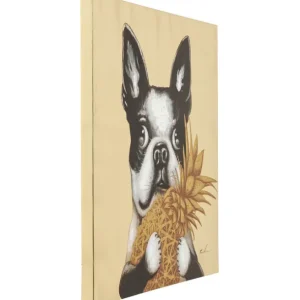 Sale KARE Design Canvas Picture Dog with Pineapple 80x80cm