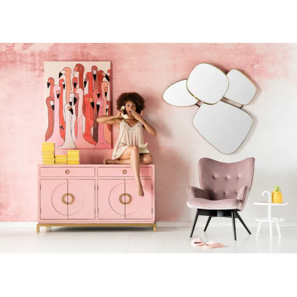 canvas_picture_flamingo_m_1.webp Fashion KARE Design Canvas Picture Flamingo Meeting 90x120cm