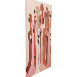Fashion KARE Design Canvas Picture Flamingo Meeting 90x120cm