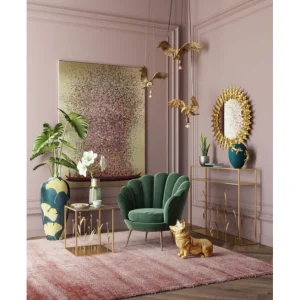 Clearance KARE Design Canvas Picture Flower Boat Gold Pink 120x160cm