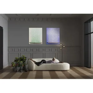 Online KARE Design Canvas Picture Flower Boat Beige Green 80x100cm