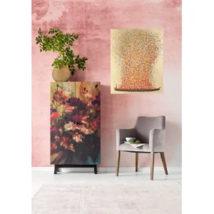 Sale KARE Design Canvas Picture Flower Boat Gold Red 80x100cm